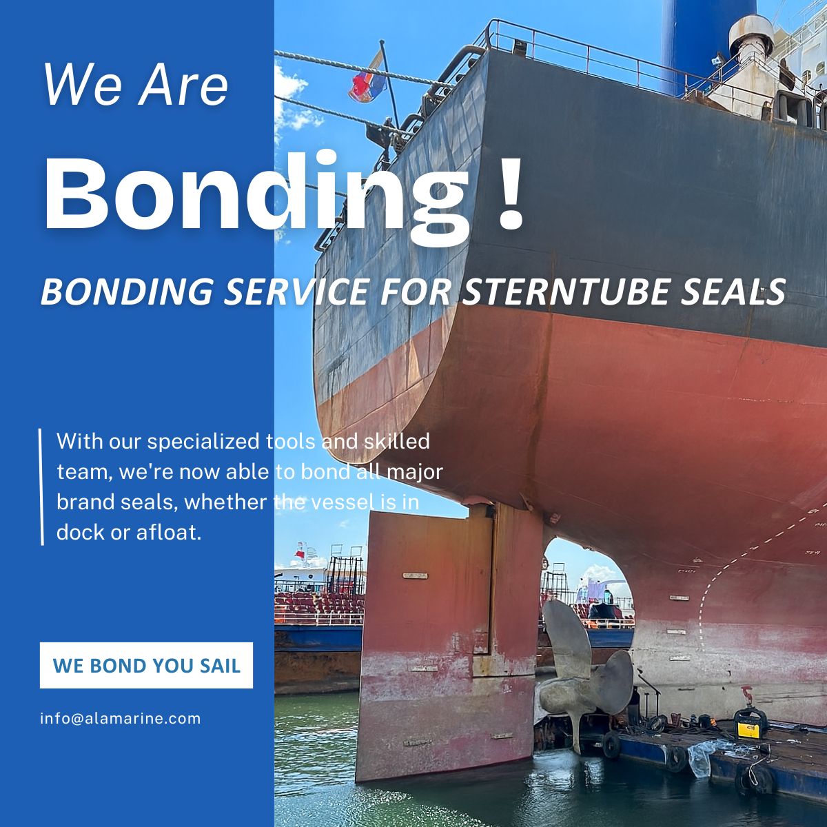 Sterntube Seal Bonding Hizmetine Başladık